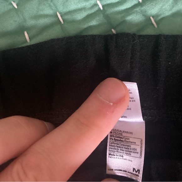 EUC Los Angeles Apparel spandex bike shorts black M - Picture 6 of 8